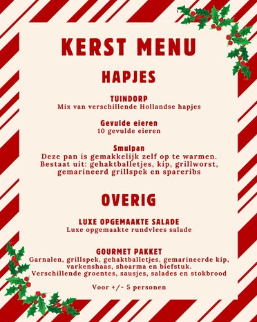 Kerstmenu 2024 