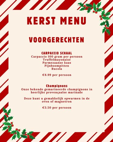 Kerstmenu 2024 